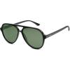 Shiny Black/Dark Green