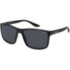 imageSOJOS Polarized Square Sunglasses for Men Lightweight TR90 Frame UV Protection Mens Sun Glasses SJ2645Matte BlackGrey
