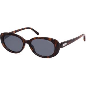 imageSOJOS Retro Oval Polarized Sunglasses for Women Men Vintage 90s Style Designer Inspired Sunnies Sun Glasses SJ2369Dark TortoiseLight Grey