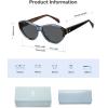 imageSOJOS Acetate Polarized Cateye Oval Sunglasses for Women Retro Trendy Sun Glasses SJ3120BlueGrey