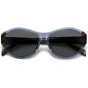 imageSOJOS Acetate Polarized Cateye Oval Sunglasses for Women Retro Trendy Sun Glasses SJ3120BlueGrey