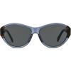 imageSOJOS Acetate Polarized Cateye Oval Sunglasses for Women Retro Trendy Sun Glasses SJ3120BlueGrey