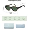 imageSOJOS Acetate Polarized Cateye Oval Sunglasses for Women Retro Trendy Sun Glasses SJ3120TortoiseGreen