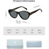 imageSOJOS Acetate Polarized Cateye Oval Sunglasses for Women Retro Trendy Sun Glasses SJ3120TortoiseGrey
