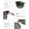 imageSOJOS Acetate Polarized Oversize Square Sunglasses for Women Trendy Sun Glasses SJ3117TortoiseGrey