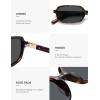 imageSOJOS Acetate Polarized Sunglasses for Women Retro 90s Small Trendy Sun Glasses SJ3122BlackBraun