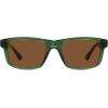imageSOJOS Rectangle Polarized Sunglasses for Men Women Classic Acetate Frame UV Protective Wide Vision Shades SJ3115GreenBrown