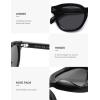 imageSOJOS Retro Polarized Sunglasses for Women Men Classic Round Acetate Frame UV Protection Shades SJ3111BlackGrey