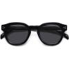 imageSOJOS Retro Polarized Sunglasses for Women Men Classic Round Acetate Frame UV Protection Shades SJ3111BlackGrey