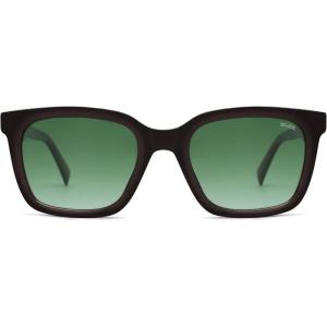 imageSOJOS Acetate Squared Polarized Sunglasses for Women Men with Rounded Edges Retro Unisex Classic Sun Glasses UV400 ProtectionBrownGarding Grey