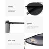 imageSOJOS Retro Polarized Aviator Sunglasses for Women Men Vintage 70s Style UV Protection Womens Mens Sun Glasses SJ1265BlackGrey