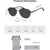 imageSOJOS Retro Polarized Aviator Sunglasses for Women Men Vintage 70s Style UV Protection Womens Mens Sun Glasses SJ1265BlackGrey