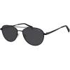 imageSOJOS Retro Polarized Aviator Sunglasses for Women Men Vintage 70s Style UV Protection Womens Mens Sun Glasses SJ1265BlackGrey