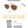 imageSOJOS Retro Polarized Aviator Sunglasses for Women Men Vintage 70s Style UV Protection Womens Mens Sun Glasses SJ1265GoldBrown