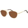 imageSOJOS Retro Polarized Aviator Sunglasses for Women Men Vintage 70s Style UV Protection Womens Mens Sun Glasses SJ1265GoldBrown