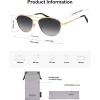 imageSOJOS Retro Polarized Aviator Sunglasses for Women Men Vintage 70s Style UV Protection Womens Mens Sun Glasses SJ1265GoldGrey Grading