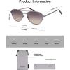 imageSOJOS Retro Polarized Aviator Sunglasses for Women Men Vintage 70s Style UV Protection Womens Mens Sun Glasses SJ1265Light GunmetalGreyishbrown