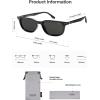 imageSOJOS Retro Square Polarized Sunglasses for Women Men Vintage 60s Style UV Protection Womens Mens Sun Glasses SJ2631BlackGrey