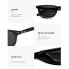 imageSOJOS Retro Square Polarized Sunglasses for Women Men Vintage 60s Style UV Protection Womens Mens Sun Glasses SJ2631BlackGrey