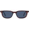 imageSOJOS Retro Square Polarized Sunglasses for Women Men Vintage 60s Style UV Protection Womens Mens Sun Glasses SJ2631Reddishbrown TortoiseNavy Blue