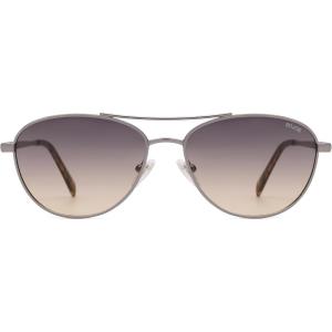 imageSOJOS Retro Polarized Aviator Sunglasses for Women Men Vintage 70s Style UV Protection Womens Mens Sun Glasses SJ1265Light GunmetalGreyishbrown