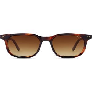 imageSOJOS Retro Square Polarized Sunglasses for Women Men Vintage 60s Style UV Protection Womens Mens Sun Glasses SJ2631TortoiseBrown Grading