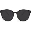 imageSOJOS Fashion Round Sunglasses for Women Men Oversized Vintage Shades SJ2057BlackGrey