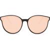 imageSOJOS Fashion Round Sunglasses for Women Men Oversized Vintage Shades SJ2057BlackPink