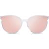 imageSOJOS Fashion Round Sunglasses for Women Men Oversized Vintage Shades SJ2057ClearPink