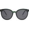 imageSOJOS Fashion Round Sunglasses for Women Men Oversized Vintage Shades SJ2057GreenGreen