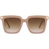 imageSOJOS Retro Oversized Square Sunglasses for Women Trendy Vintage Shades Classic Big Sun Glasses UV400 SJ2216ALight BrownGradient Brown