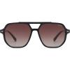 imageSOJOS Retro Trendy Aviator Polarized Sunglasses Men Women Vintage 70s Square Stylish Frame Sun Glasses SJ2283BlackDark Brown Grading