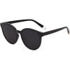 imageSOJOS Fashion Round Sunglasses for Women Men Oversized Vintage Shades SJ2057BlackGrey