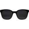 imageSOJOS Classic Square Polarized Sunglasses Womens Mens Retro Trendy UV400 Sunnies SJ2050BlackDark Grey