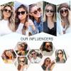 imageSOJOS Classic Square Polarized Sunglasses Womens Mens Retro Trendy UV400 Sunnies SJ2050Brown TortoiseBrown