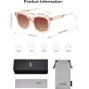 imageSOJOS Classic Square Polarized Sunglasses Womens Mens Retro Trendy UV400 Sunnies SJ2050BrownBrown