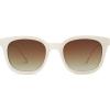 imageSOJOS Classic Square Polarized Sunglasses Womens Mens Retro Trendy UV400 Sunnies SJ2050CreamGradient Brown