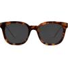 imageSOJOS Classic Square Polarized Sunglasses Womens Mens Retro Trendy UV400 Sunnies SJ2050Dark Brown TortoiseGrey