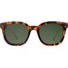 imageSOJOS Classic Square Polarized Sunglasses Womens Mens Retro Trendy UV400 Sunnies SJ2050Dark TortoiseGreen