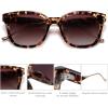 imageSOJOS Classic Square Polarized Sunglasses Womens Mens Retro Trendy UV400 Sunnies SJ2050LeopardPurple