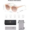 imageSOJOS Classic Square Polarized Sunglasses Womens Mens Retro Trendy UV400 Sunnies SJ2050PinkBown