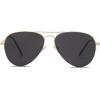 imageSOJOS Mens Womens Aviator Sunglasses Classic Semi Metal Frame INSPIRATION SJ1106Black
