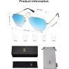 imageSOJOS Mens Womens Aviator Sunglasses Classic Semi Metal Frame INSPIRATION SJ1106Blue