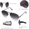 imageSOJOS Mens Womens Aviator Sunglasses Classic Semi Metal Frame INSPIRATION SJ1106Grey