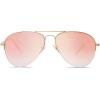 imageSOJOS Mens Womens Aviator Sunglasses Classic Semi Metal Frame INSPIRATION SJ1106Pink