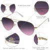 imageSOJOS Mens Womens Aviator Sunglasses Classic Semi Metal Frame INSPIRATION SJ1106Purple