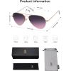 imageSOJOS Mens Womens Aviator Sunglasses Classic Semi Metal Frame INSPIRATION SJ1106Purple