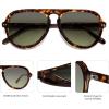 imageSOJOS Retro Aviator Sunglasses Womens Mens Vintage Plastic Frame Shades Lentes De Sol Para Mujer SJ2255Tortoise