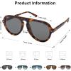 imageSOJOS Retro Aviator Sunglasses Womens Mens Vintage Plastic Frame Shades Lentes De Sol Para Mujer SJ2255TortoiseGrey