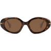 imageSOJOS Retro Polarized Large Oval Sunglasses Womens Mens Trendy UV400 Sun Glasses 80s 90s Shades SJ2365Brown